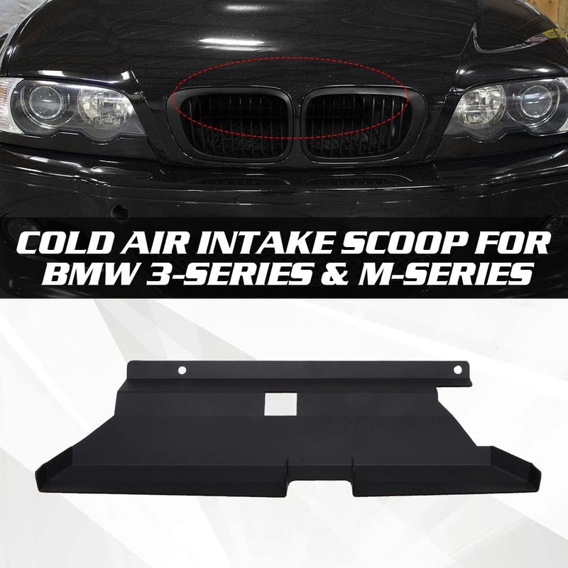 URLWALL Air Intake Scoop, 2PCS Dynamic Cold Air Intake Systems for BMW 323i 325i 328i 330i M52 M54 E46 M3 2001-2006 - Image 2