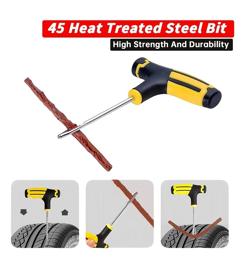 Car Tire Repair Kit Puncture Plug Tool Inflation Nozzle A 0001 - Image 2