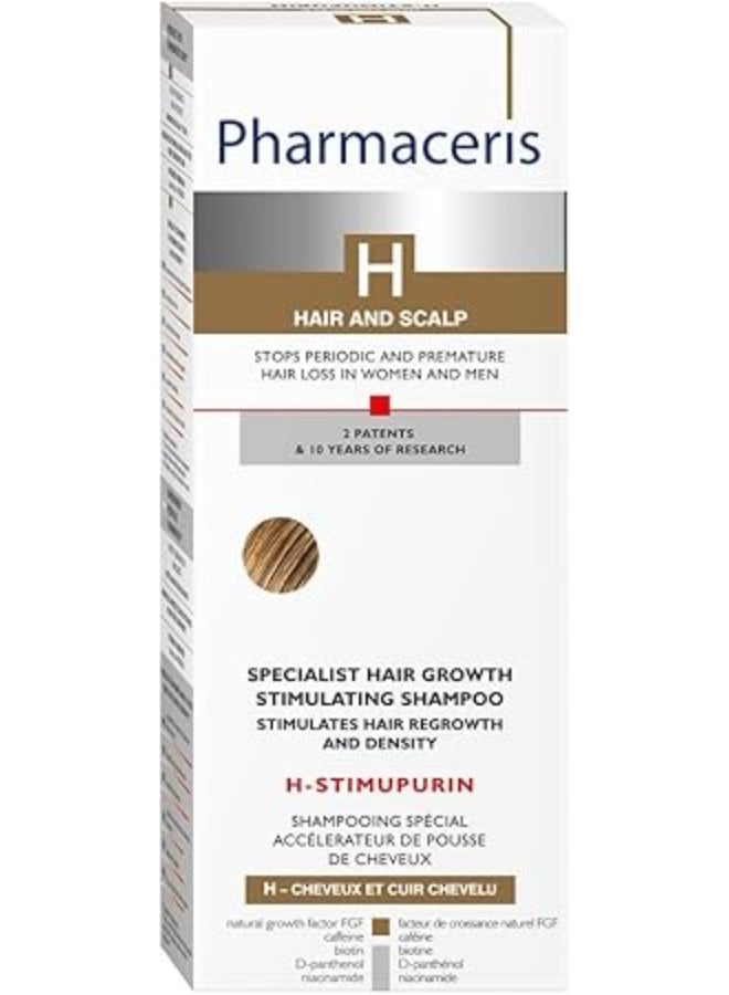 Pharmaceris H- Stimupurin Hair Growth Specialist Shampoo, 250 Ml – With Biotin Niacinamide D‑Panthenol For Thicker, Fuller, Stronger & Healthier Hair