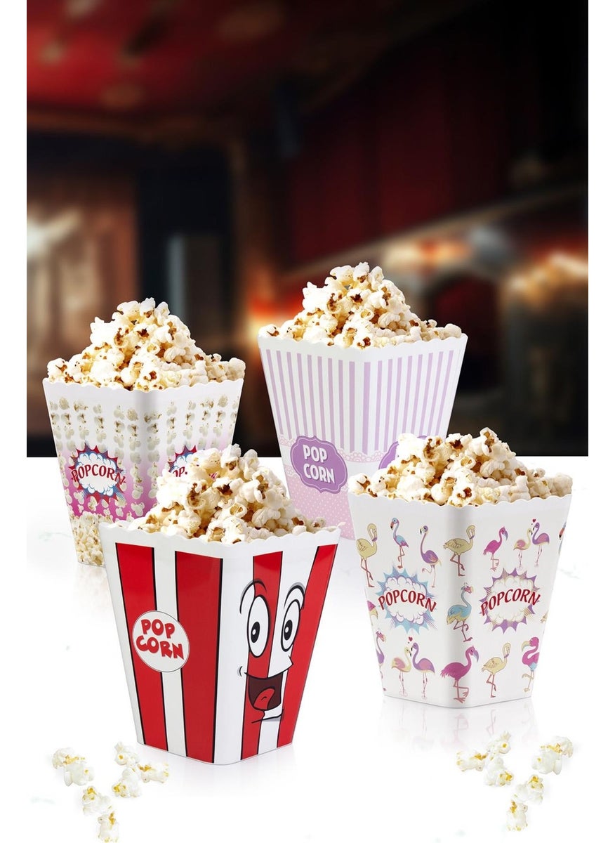 ‎okyanus Home - 4 Pieces Popcorn Bucket - Image 1