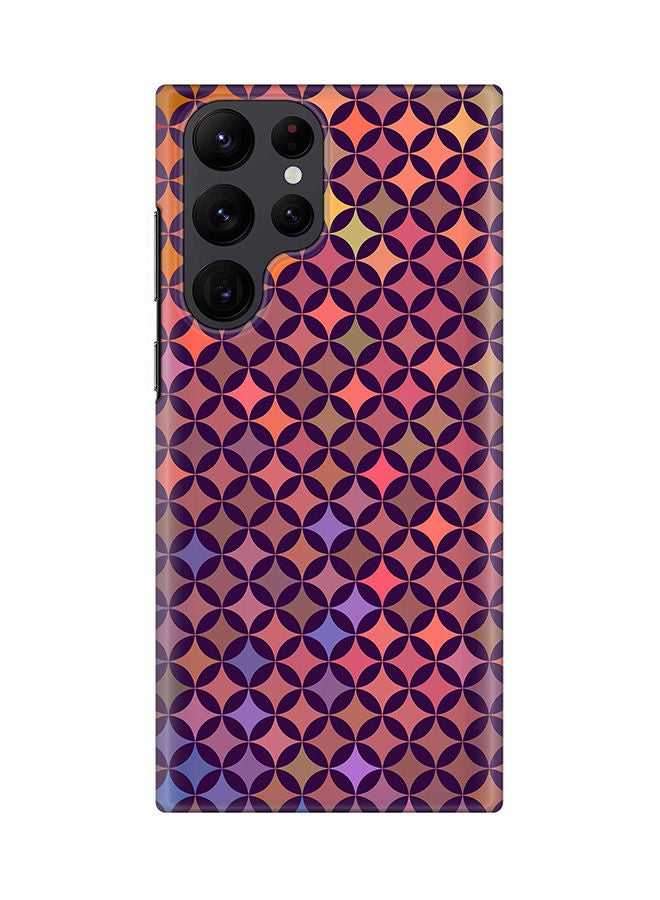 Stylizedd Case for Samsung Galaxy S22 Ultra 5G Snap Case Slim Snap Classic Series Shield Matte Finish Print - Wall Of Diamonds - Image 1
