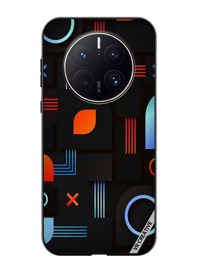 VR CREATIVE Protective Case Cover For Huawei Mate 50 Pro Minimal Pattern Design Multicolour - Image 1