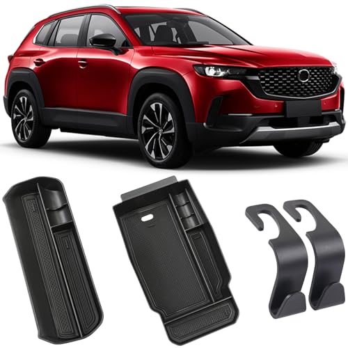 Birbenben 4PCS for Mazda CX50 and CX50 hybrid Center Console Organizer Tray Armrest Storage Box for Mazda CX50 CX 50 2025 2024 2023 Prime Insert Secondary Box Must Have Interior Trim Accessories - Image 1