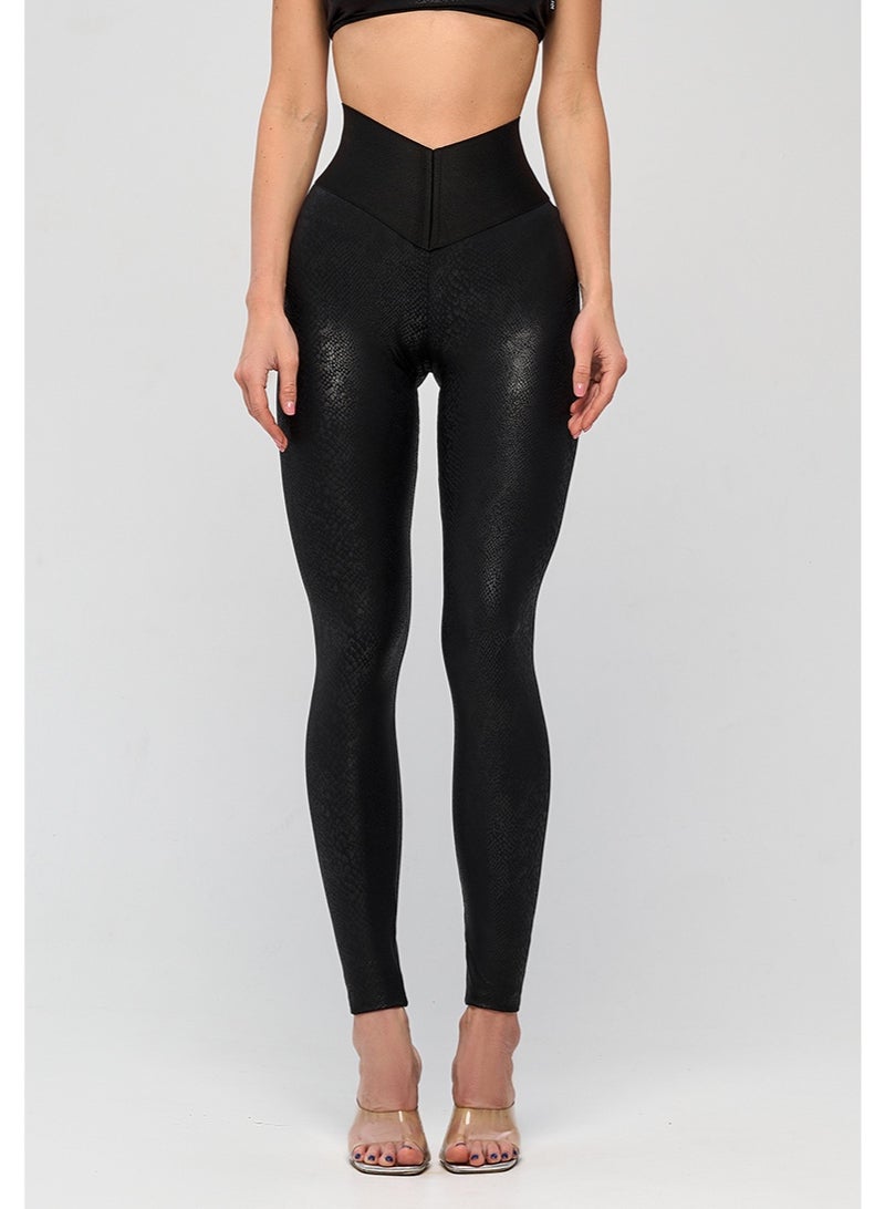 Bona Fide Premium Quality Leggings for Women with Unique Design and Push Up - High Waisted Tummy Control Legging - Image 4