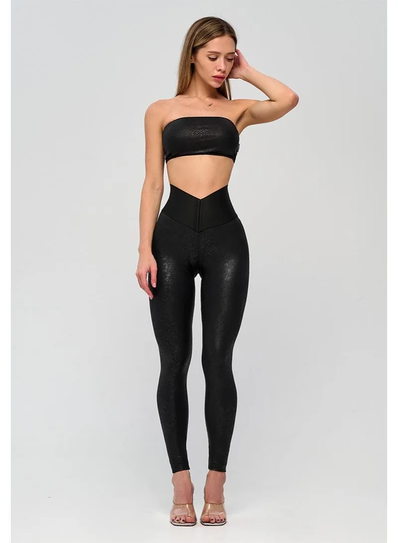 Bona Fide Corsage Snake Corsage Snake High Waist Tummy Control Gym Leggings for Women | Best Price UAE