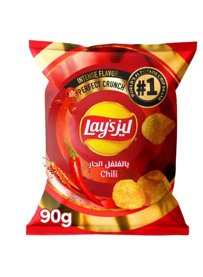 Lay's Lays Intense Chili Flavored Potato Chips- 90gms