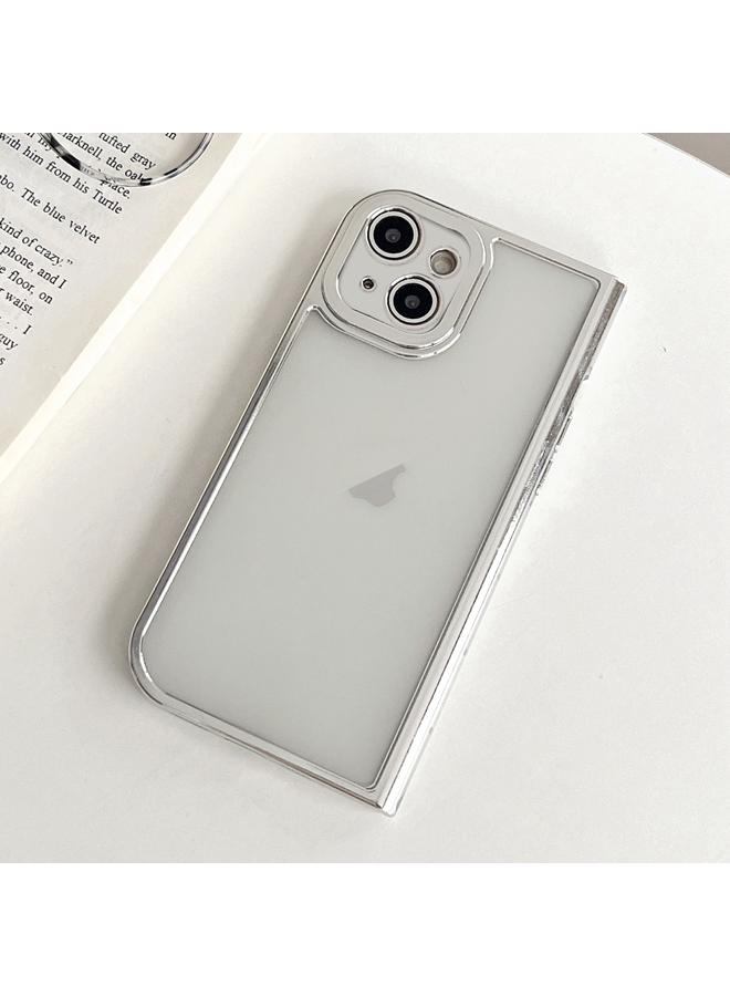 S-TOP Case For iPhone 15 Plus Electroplated Solid Color Fine Hole TPU Phone Case - Image 1