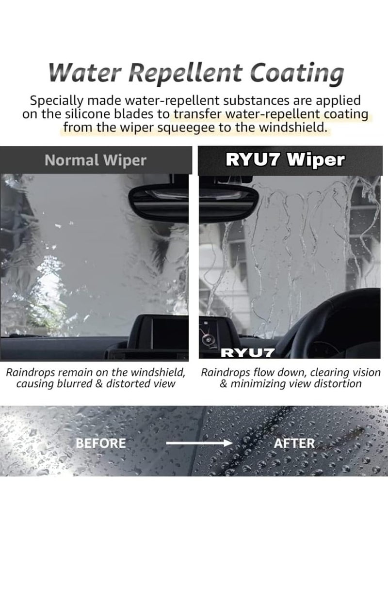 RYU7 Wiper Blade Compatible with Skoda Superb (2008-2015 model) - Image 4