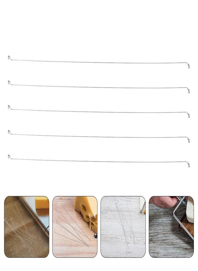 لوكس شايني سلك تقطيع الجبن من الفولاذ المقاوم للصدأ من لوكس شاينى، 10 قطع، سلك بديل لتقطيع الجبن، سلك لتقطيع الجبن والزبدة، أدوات مطبخ، 5.5 بوصة، 14.00 × 0.10 × 0.10 سم، فضي 1 - Image 3