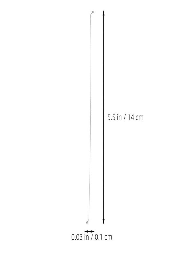 لوكس شايني سلك تقطيع الجبن من الفولاذ المقاوم للصدأ من لوكس شاينى، 10 قطع، سلك بديل لتقطيع الجبن، سلك لتقطيع الجبن والزبدة، أدوات مطبخ، 5.5 بوصة، 14.00 × 0.10 × 0.10 سم، فضي 1 - Image 2