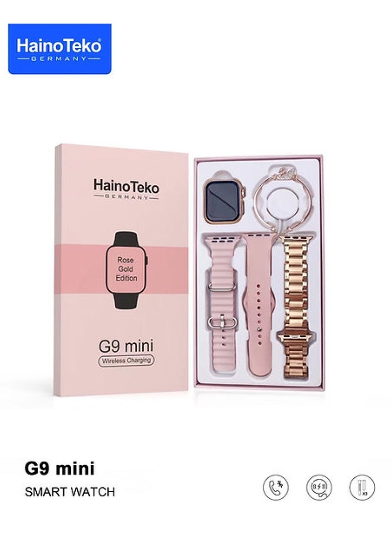 Haino Teko Haino Teko Germany Rose Gold Edition Ladies Smart Watch with Three Set Strap and Stylish Bracelet Combo  - Image 2