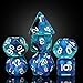 UDIXI DD Polyhedral Dice Set 7PCS Resin DND Dice Set Glow in Dark for RPG and Other Tabletop Games d and d Jellyfish - Image 2