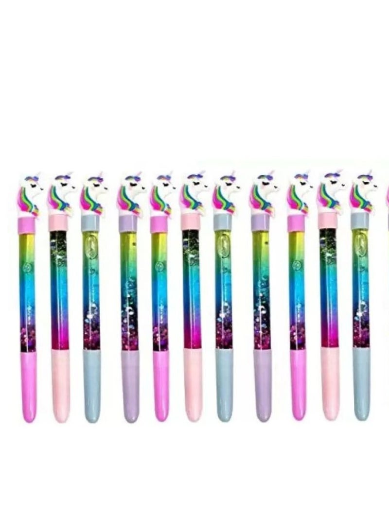 Unicorn Pen Rainbow Sparkles Pen Cartoon Pen Amazing Gift for girls and kids - Image 1