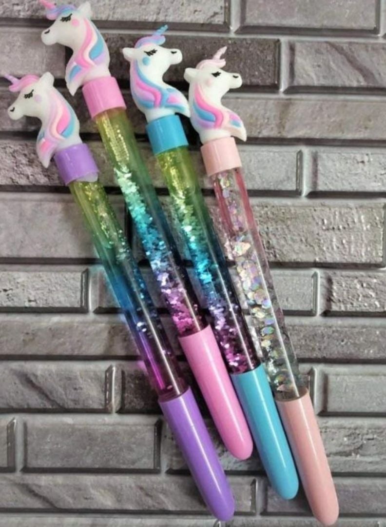 Unicorn Pen Rainbow Sparkles Pen Cartoon Pen Amazing Gift for girls and kids - Image 2