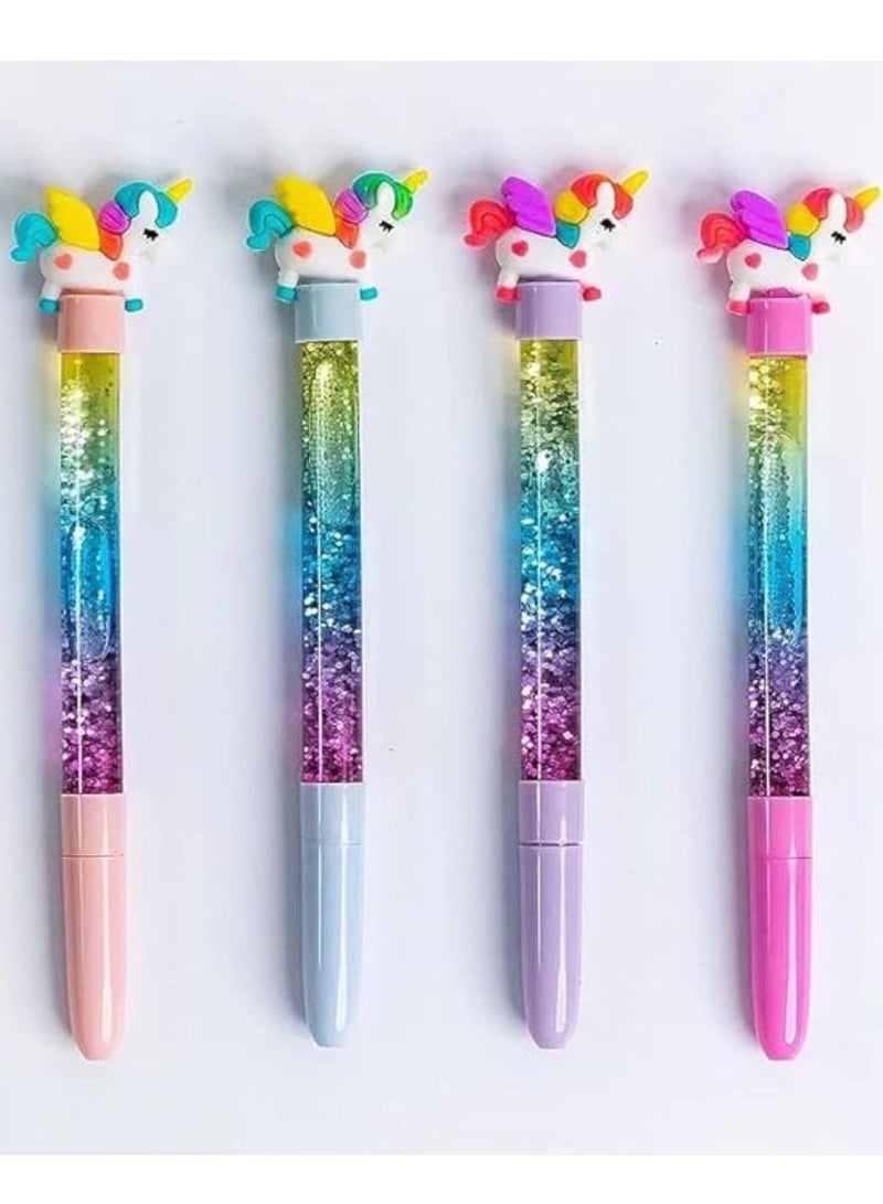 Unicorn Pen Rainbow Sparkles Pen Cartoon Pen Amazing Gift for girls and kids - Image 4