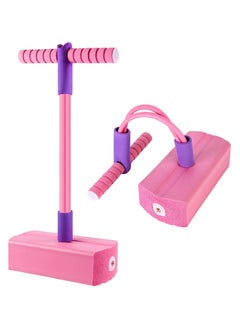 ESSEN Pogo Stick Bungee Jumper Toys for Kids Boys & Girls, Holds up to 100 Kg - Pink  - Image 2