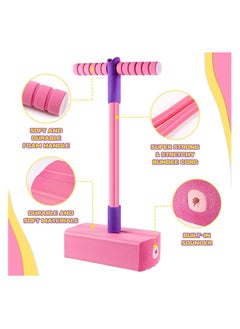 ESSEN Pogo Stick Bungee Jumper Toys for Kids Boys & Girls, Holds up to 100 Kg - Pink  - Image 4