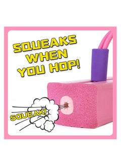 ESSEN Pogo Stick Bungee Jumper Toys for Kids Boys & Girls, Holds up to 100 Kg - Pink  - Image 3