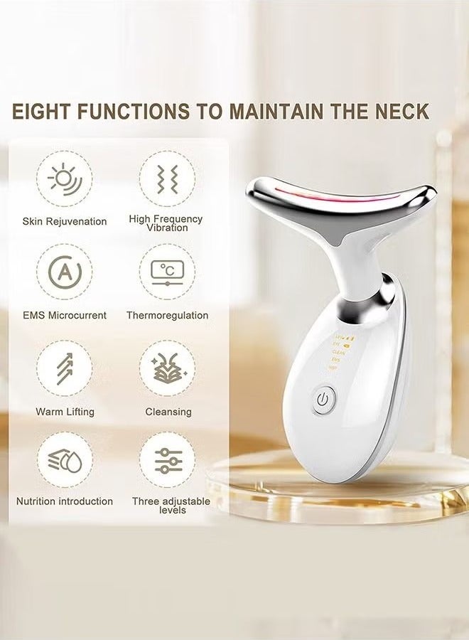 SJMD Double Chin Reducer Vibration Massager, 3 in 1 Portable Firming Wrinkle Removal Device for Neck Face ,Effective Face Appearance Wrinkles Removal - Image 2