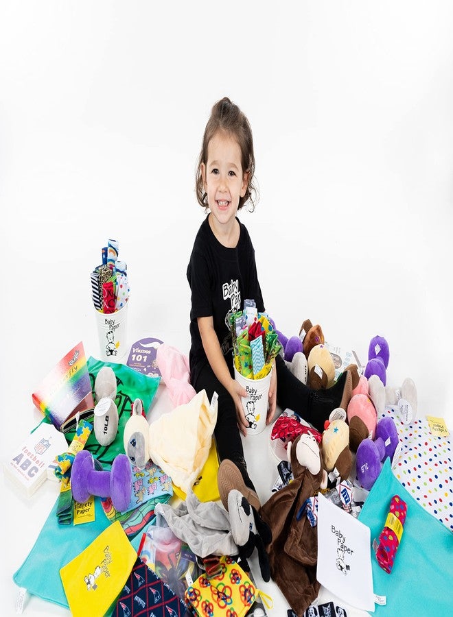 Baby Paper Original Baby Paper - Crinkle Teether and Sensory Toy for Babies and Infants | Black and White Stripes | Non-Toxic, Washable | Great for Baby Showers - Image 3