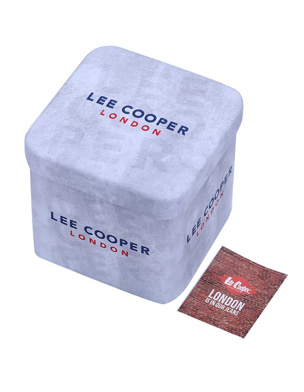 Lee Cooper Men's Watch, Multi Function Display and Metal Strap - LC07948.350, Silver