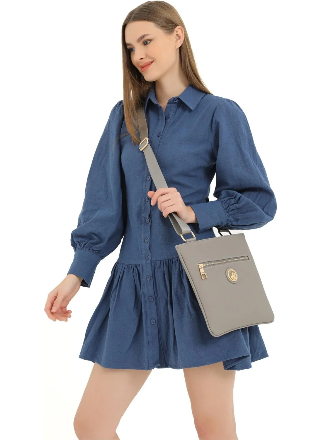 بيفرلي هيلز بولو كلوب 05BHPC8010-V Mink Women's Shoulder Bag