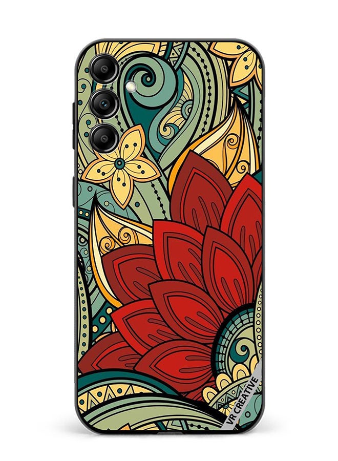 VR CREATIVE Protective Case Cover For Samsung Galaxy A14 5G/A14 Flower Design Multicolour - Image 1