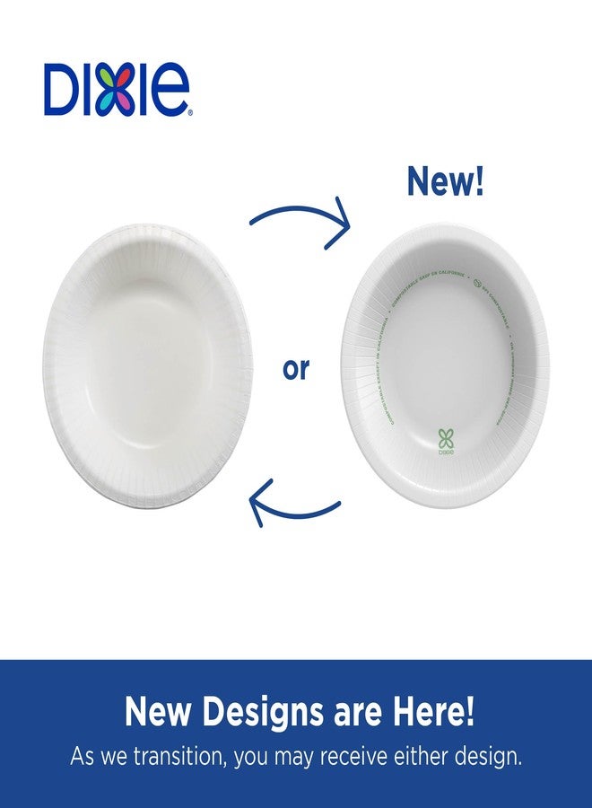 Georgia-Pacific Dixie 12oz Medium-Weight Paper Bowls by GP PRO, White, UXB12WS, 500 Bowls Per Case - Image 2