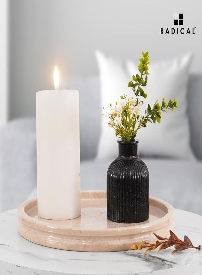 Radicaln Marble Serving Tray 10" Inches Verona Handmade Round Tray for Party Supplies Modern Serving Bowl & Food Trays for Party, Cafeteria Trays for Serving Food - Image 5