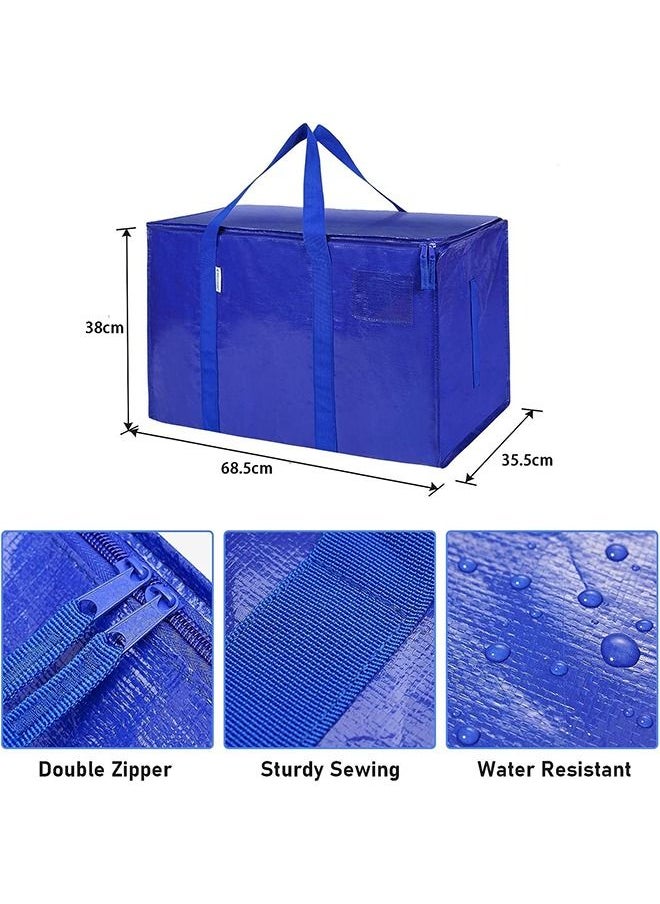 Arabest Moving Bags, 2 Pack Extra Large Storage Tote, Heavy-Duty Foldable Storage Tote with Zippers and Strong Carrying Handles, College Moving Supplies, Prefer for Travelling, Moving, Camping  - Image 4
