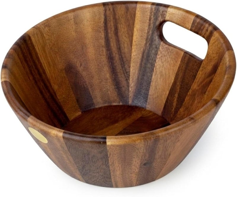 BILLI® Wooden Slant Lip Bowl with Cut Out handle - Image 1