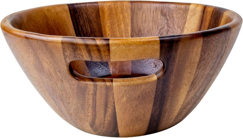 BILLI® Wooden Slant Lip Bowl with Cut Out handle - Image 4