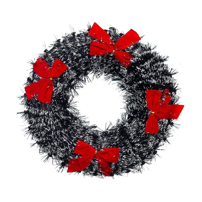 Round Christmas Wreath For Christmas Decoration - Multi Color