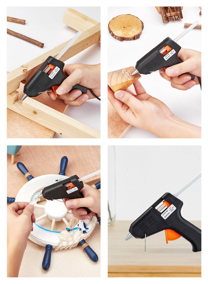 Glue Gun -10Watts Black- Crafting and Repair Tool - Electric Hot Melt Precision Adhesive Glue Stick Gun for Office Art School Projects and Home Repairs -for DIY Industrial and Professional Use - Image 5