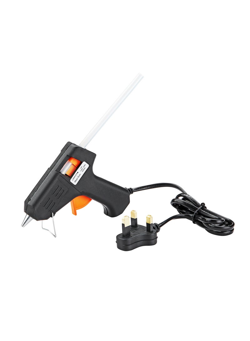 Glue Gun -10Watts Black- Crafting and Repair Tool - Electric Hot Melt Precision Adhesive Glue Stick Gun for Office Art School Projects and Home Repairs -for DIY Industrial and Professional Use - Image 1