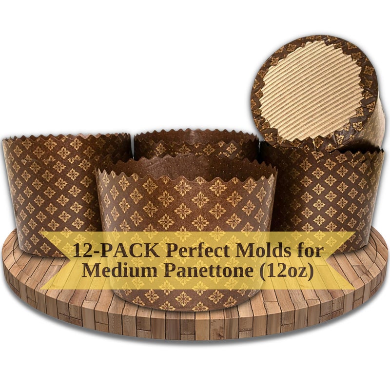 12oz Panettone Paper Mold  12pcs H 314x433 W 8cm x11cm Kulich Mold  Round Panettone Paper Baking Molds  Pans Paper Panettone  Easter Bread Paper Baking Form