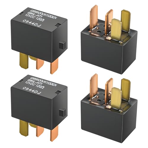 Yourkar 4 PCS Car AC Relay, G8HL-H71-12VDC 4 Pins AC and Starter Relays, Multiple Power Relay Assembly Starter Relays for Driving Lights/Air Conditioning/Fans, Car Accessories - Image 1