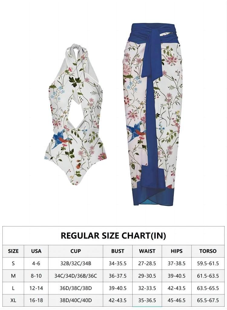 2-Piece Women Swimsuit with Skirt Holiday Beach Dress Female Retro Swimwear Vintage Surf Wear Summer - Image 2