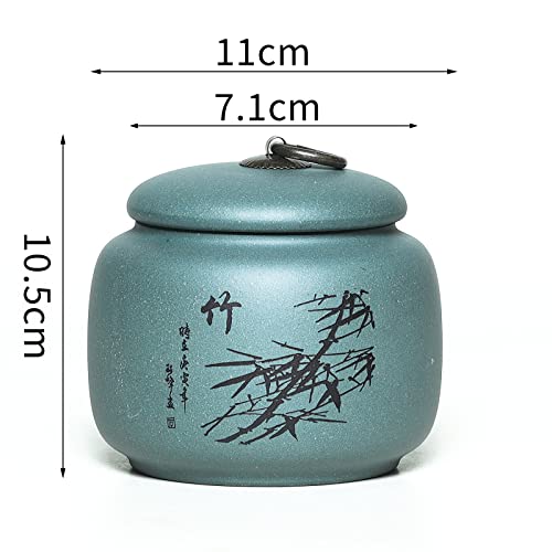 SILINE Yixing Clay Jar 17.5 Oz,Zisha Loose Leaf Tea Storage Canister Pot,Keep Bulk Tea Tidy and Fresh -Purple,Orchid - Image 3