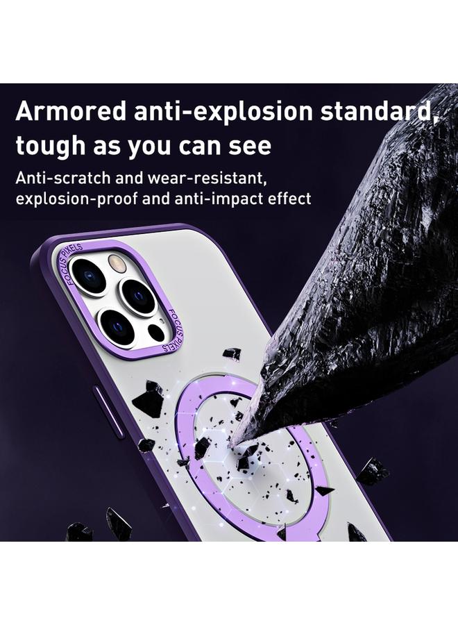 اس-توب جراب لهاتف iPhone 12 Pro Max Skin Feel MagSafe جراب هاتف مقاوم للصدمات مع حامل - Image 2