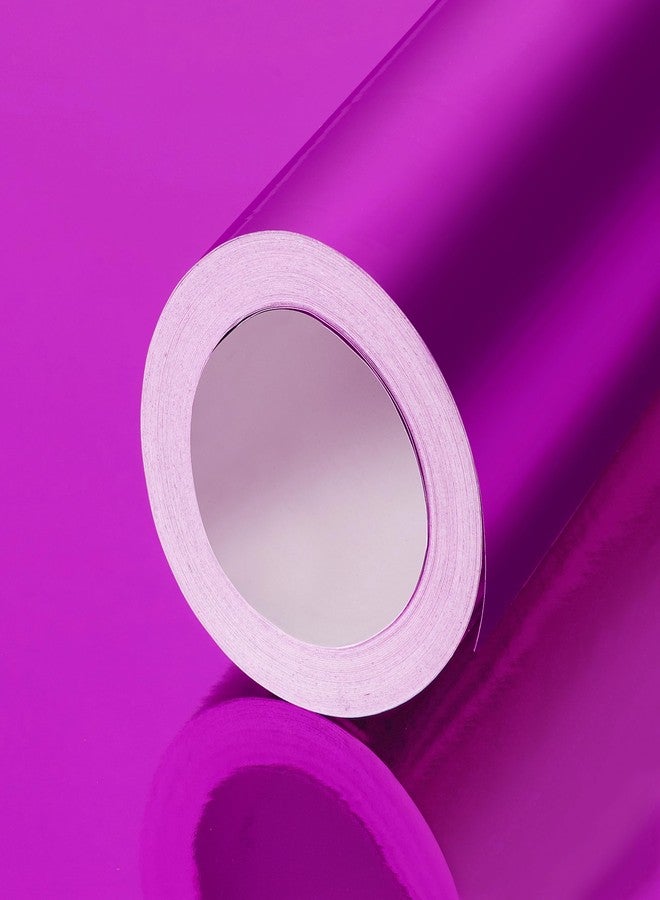 PENPRIS Rose Red Metallic Wrapping Paper Roll- 17in X 49Ft Metal Wrapping Paper Roll for Gift Wrapping Solid Color Paper for Christmas,Birthday,Wedding,Baby Shower,Bridal Shower PAP12RR15 - Image 3