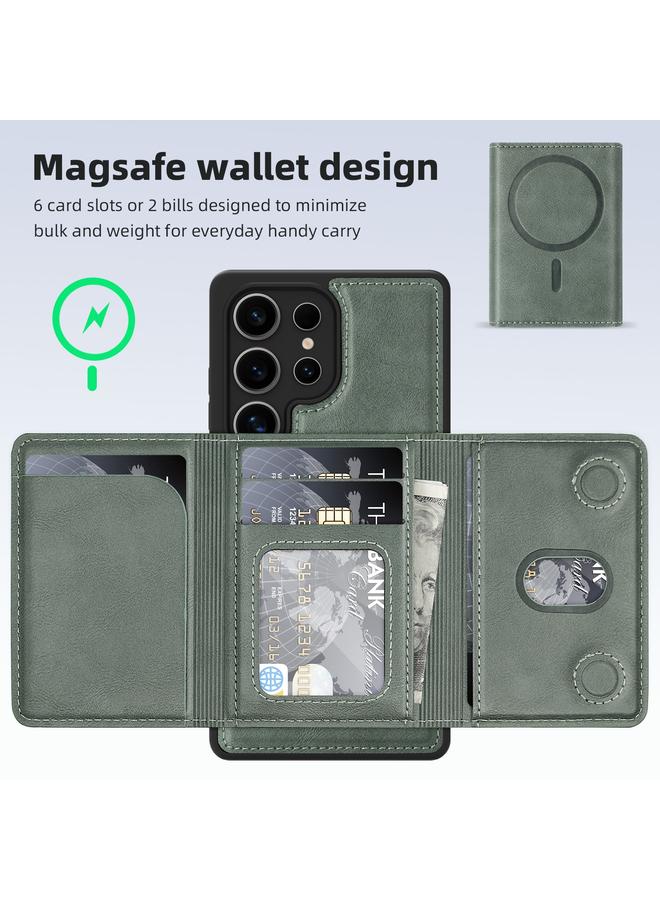 S-TOP Case For Samsung Galaxy S25+ 5G Shield Multi-functional MagSafe Card Bag Phone Case - Image 4