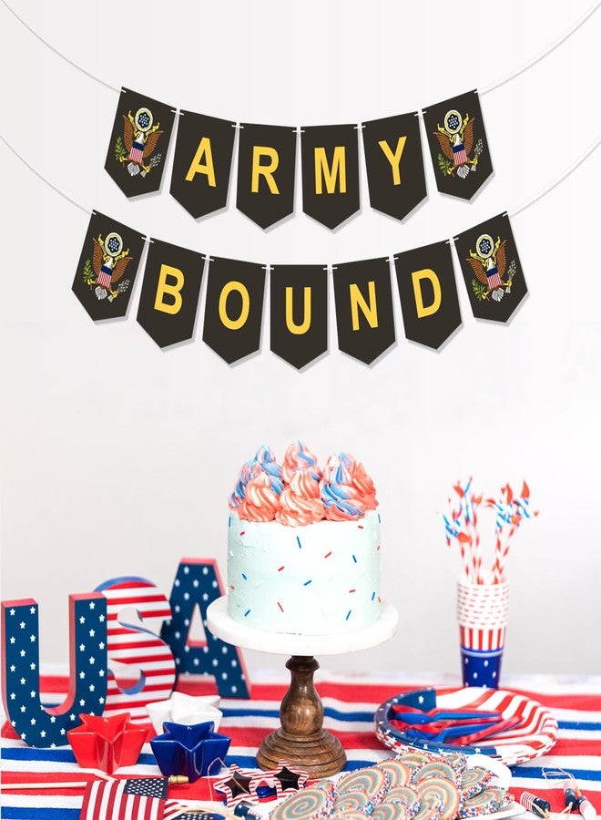 DodelyGz Military Bound Banner for Army Recruits, Graduation & Farewell Parties - Decoration Supplies - Image 3