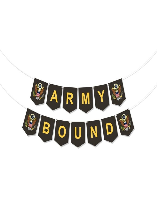 DodelyGz Military Bound Banner for Army Recruits, Graduation & Farewell Parties - Decoration Supplies - Image 1