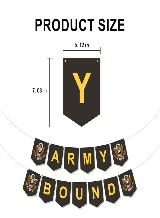 DodelyGz Military Bound Banner for Army Recruits, Graduation & Farewell Parties - Decoration Supplies - Image 4