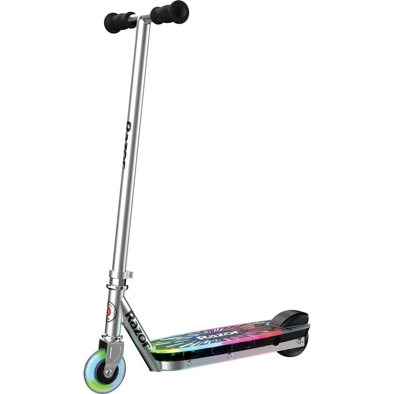 Razor Electric Kid Scooter ColorRave | 12km/h, Rechargeable w/ 40 Minutes Battery Life, Super Fun, Safe & Stable, Sturdy & Stylish, Up to 55kg Rider Weight, Age 8+ - Image 1