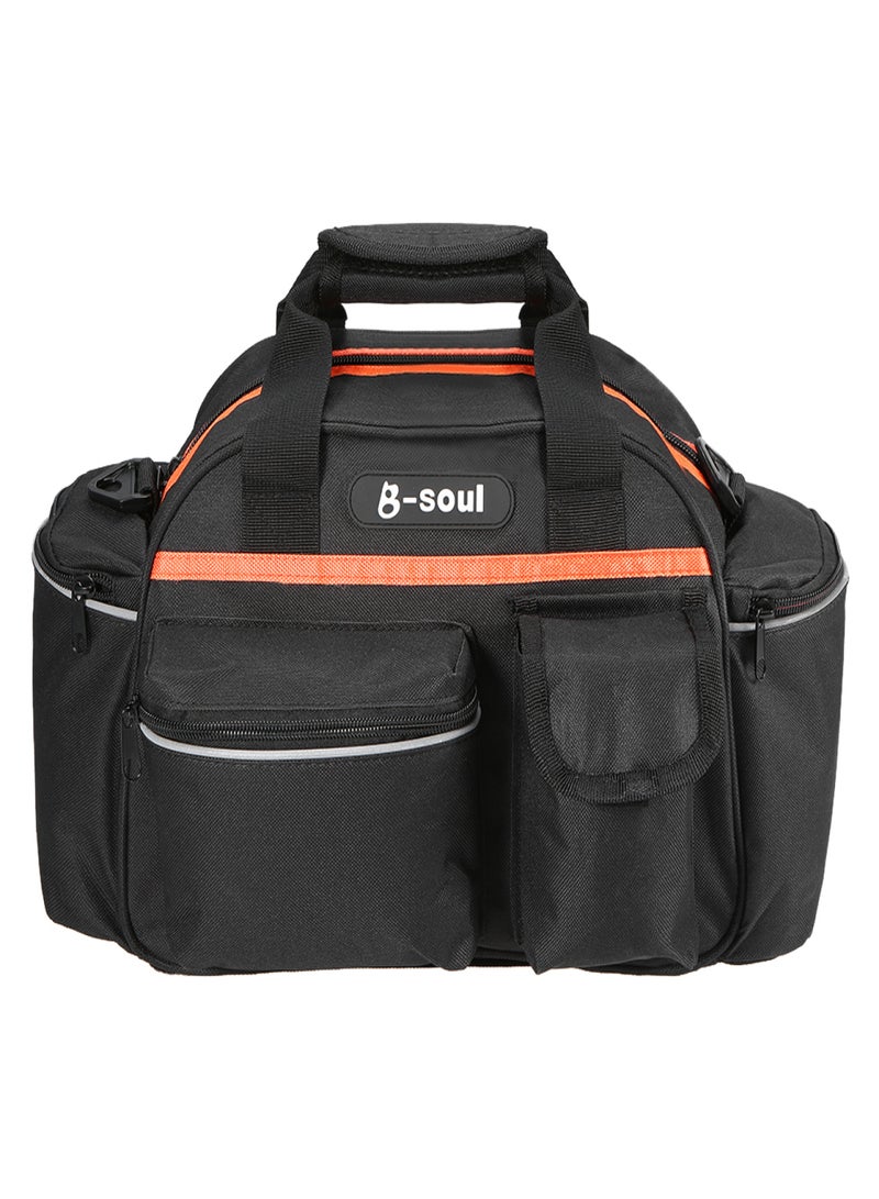 B-SOUL 15L Bike Rear Seat Bag Rack Trunk Basket Pannier Bag Cycling Luggage Storage Case Shoulder Handbag - Image 5