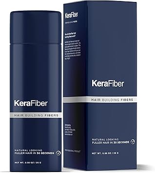 KeraFiber Hair Building Fibres Natural Keratin Hair thickener Fibres Hair Powder for Men and Women Full Head of Hair in 30 SecondsHair Fibres Light Brown - Image 1