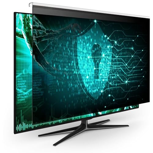 EZ-Pro Screen Protector Privacy Screen Panel for 21.5 inches (Screen Measured Diagonally) Computer Monitor, Anti Blue Light and Easy Installation, Screen Panel Size 11.4" Height x19.4 Width - Image 1
