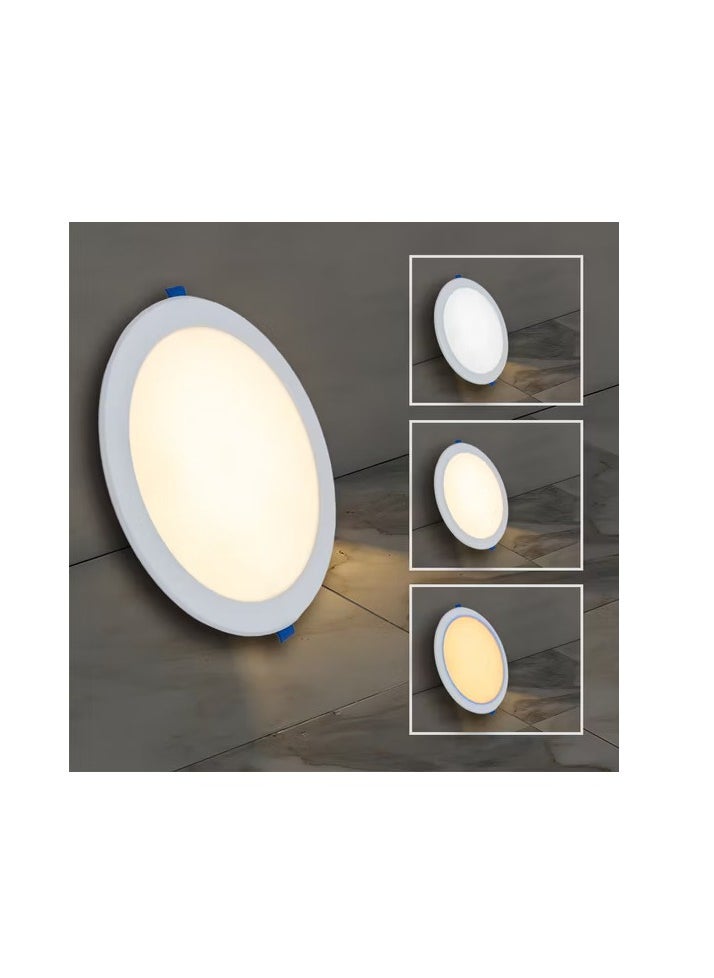 ABBASALI Ultra Slim 18w Round LED Panel Light Wall Mounted 8 Inch - White  - Image 5